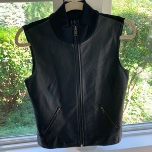 Leather vest